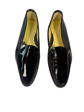 Fieramosca Women's Black Patent Leather Slip-On Loafers